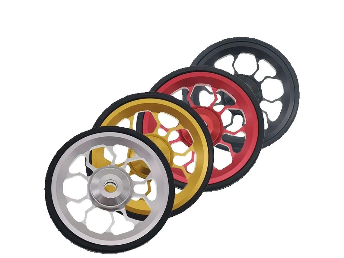 Ruedas Spider Easy de 61 mm para bicicleta Brompton con rodamientos ampliados (vayotoy)