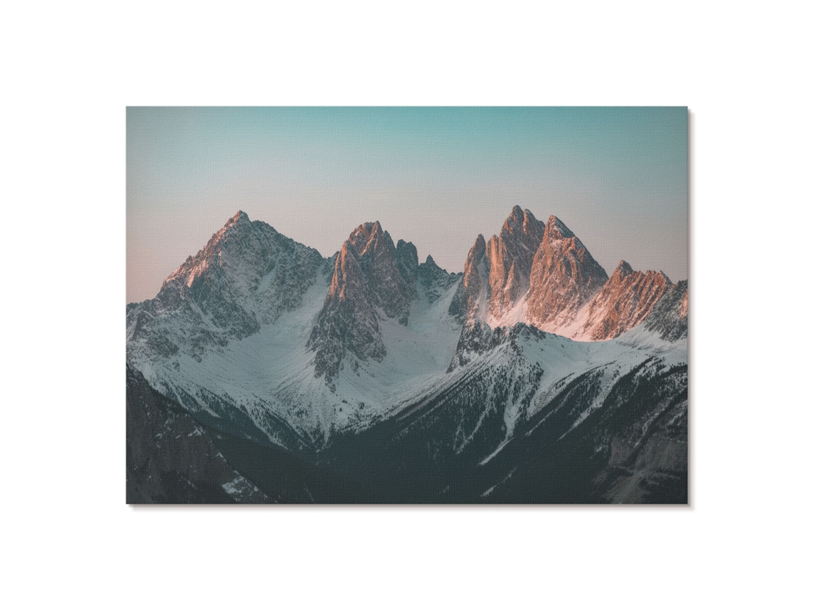 Póster En Lienzo - Paisaje De Montaña, 84 X 59,4 Cm A1 - (azul, Fotografía, Clásico, Paisajes)