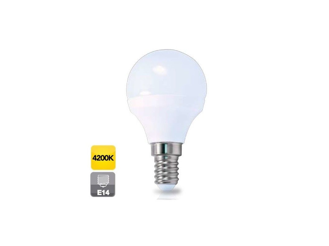 Bombilla LED esférica E14 de 5 W, luz natural, 4200 K, 470 lm, GSC 2002346