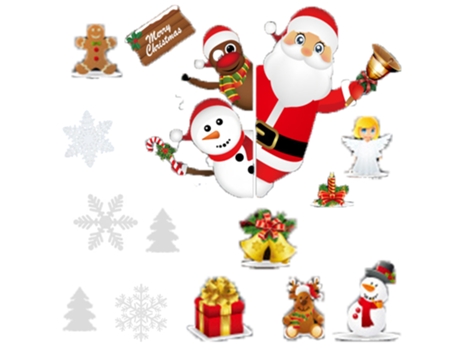 Adorno de Navidad ZMDECQNA Pegatinas Ventanas Decoraciones Adornos Suministros