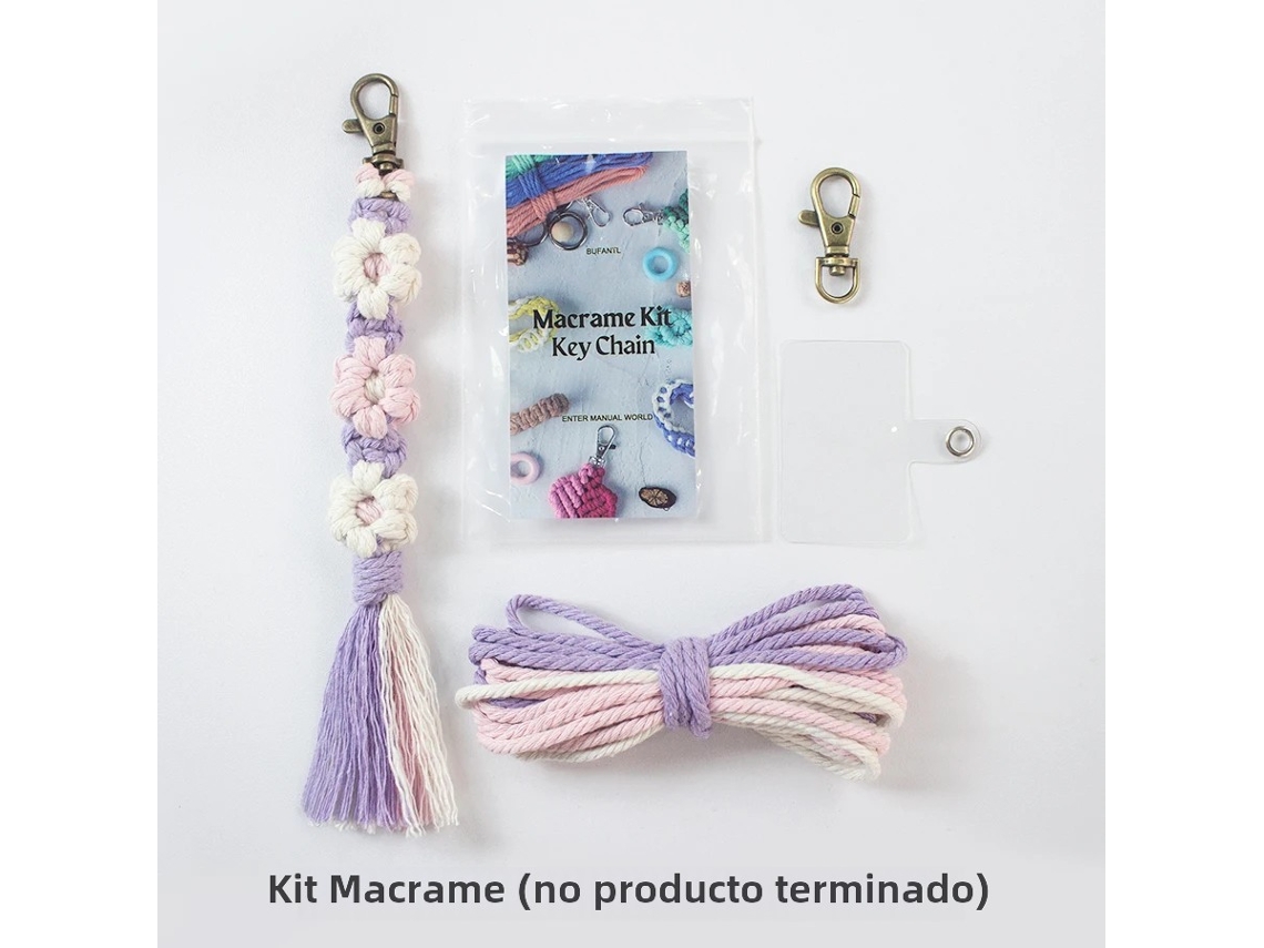 Juego De Llaveros De Margaritas Hechos A Mano, Con Tutorial Para Principiantes, Llavero Con Borla De Margaritas Diy Con Cordón Colgante