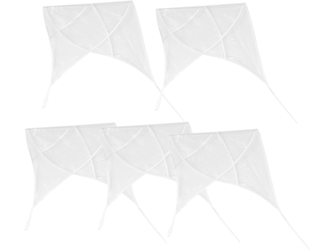 Juego de 5 paraguas de plástico transparente