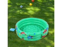 Piscina hinchable redonda para bebés y niños pequeños, verde SFUSHOS