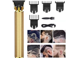 Máquina de Cortar Cabelo para Homens Aparador de Cabelo Recarregável Sem Fio Kit de Preparação de Metal Barbeador de Barba Barbeiro Profissional