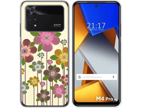 Carcasa para Xiaomi Poco M4 Pro 4G TUMUNDOSMARTPHONE Dibujos Primavera En Flor Multicolor