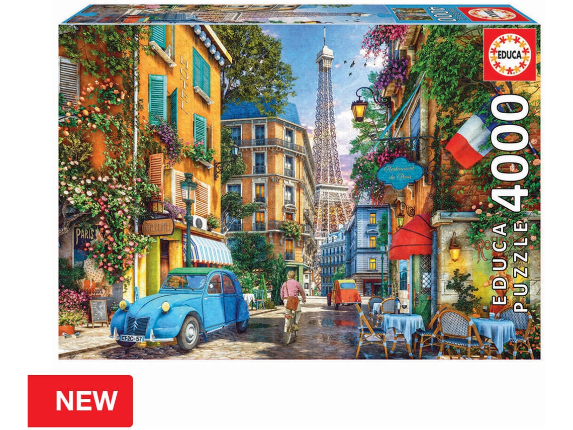 Puzzle EDUCA 4000 Calles de París (Edad Mínima: 12 Años - 4000 Piezas)