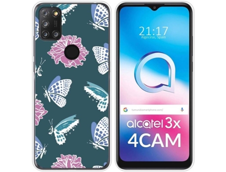 Carcasa Alcatel 3X 4CAM TUMUNDOSMARTPHONE Dibujos Transparente Flores 10 Multicolor