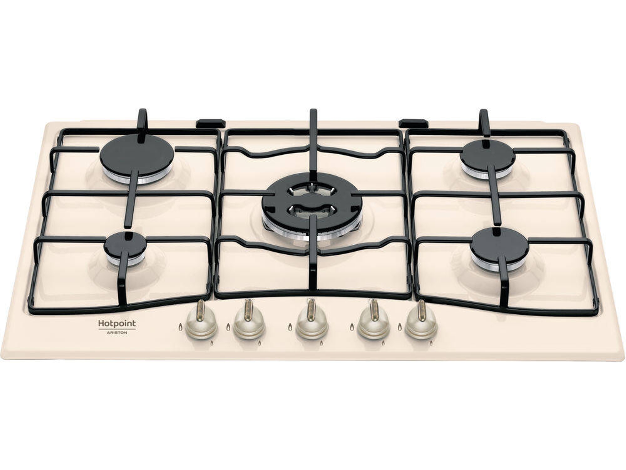 Placa de Gas HOTPOINT PCN 750 T (OW) R /HA (Gas Butano-propano - 75 cm - Negro)