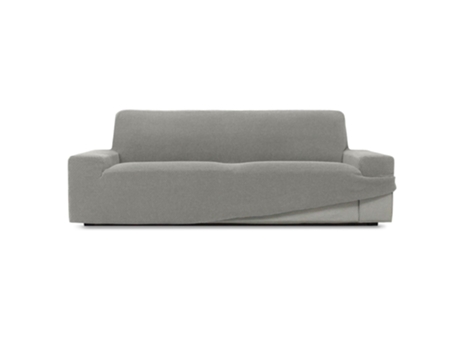 TIENDA EURASIA - Funda de Sofa Niagara, Poliéster y Algodón, Gris Claro, 2 Plazas