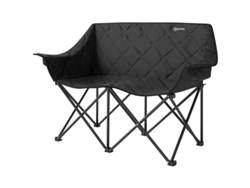 Silla de camping doble con 2 plazas, bolsa térmica y bolsa de transporte, soporta hasta 250 kg.