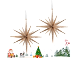 Juego De 2 Estrellas Decorativas 3d Purpurina Para La Sala Estar Cocina El Hogar Aula Habitaciones Peque As
