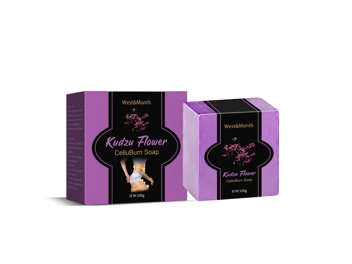 Jabón natural de flor de Pueraria para una hidratación profunda.