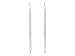 Juego de 2 tubos calefactores de cuarzo: Elemento de repuesto para infrarrojos de 26 cm, de cuarzo cerámico Ssa de GOKOCO