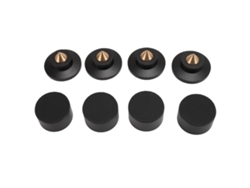 4pcs Altavoz Aislamiento Pies Almohadilla Aleación De Aluminio Amortiguador Altavoz Spike Pad Para Subwoofer Amplificador Cd Dvd Player Negro