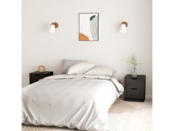 Mesitas de Noche LOVELY HOME Mesinha 2 Pcs 40X40X50 Cm Contraplacado Preto