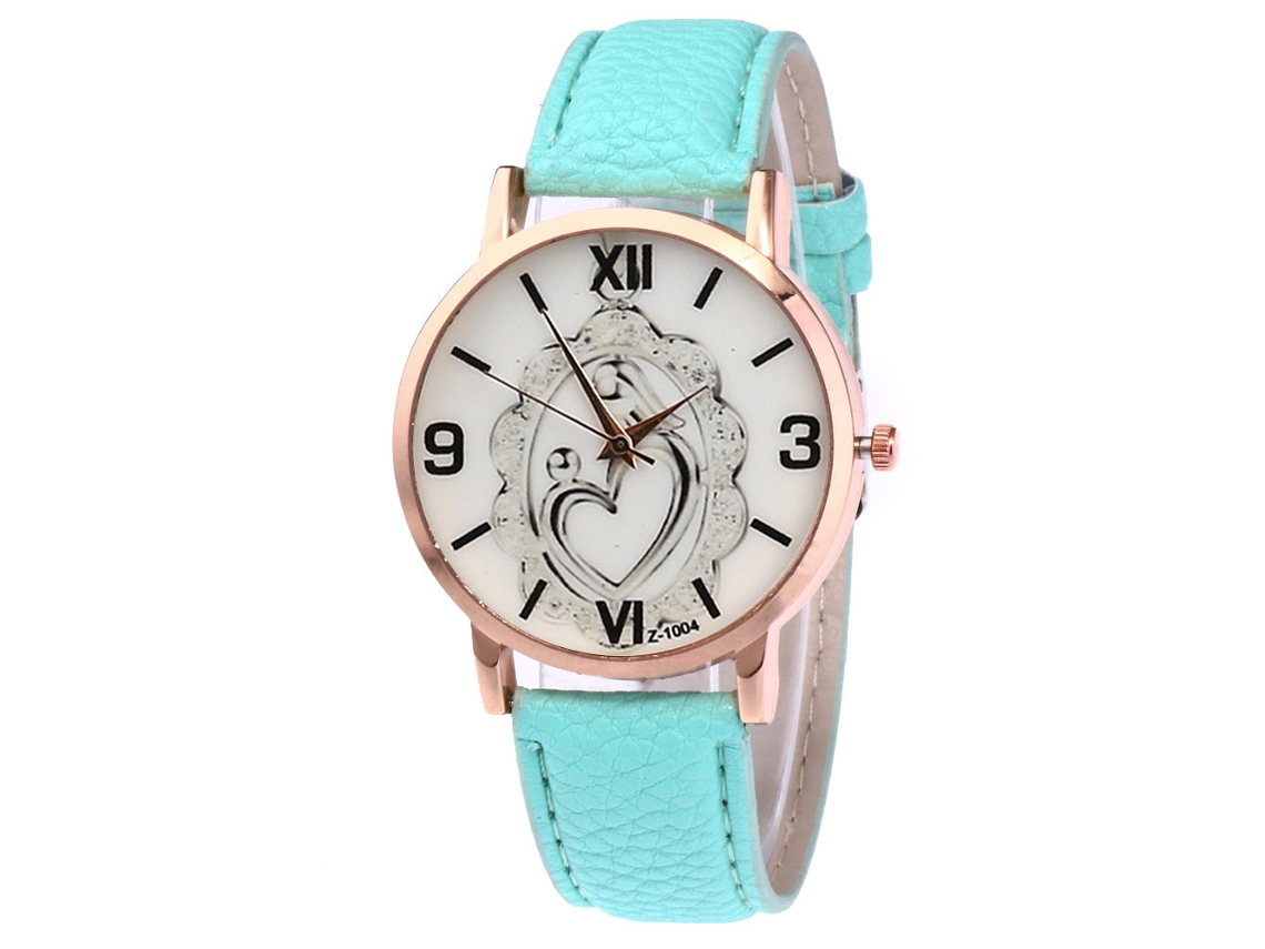 Reloj Hombre Negocios Cuero Casual Estilo Moderno Cuarzo Regalo Color Menta