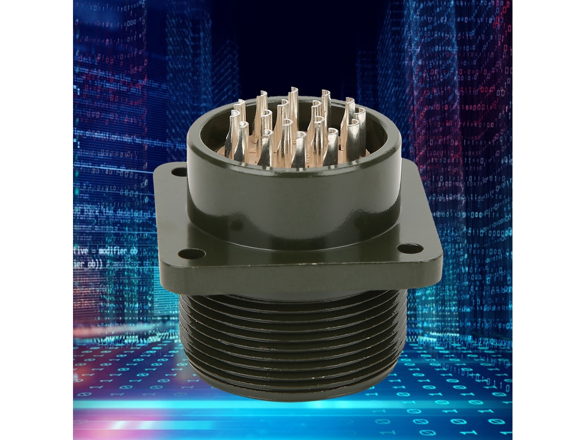 Omni-conector De Enchufe Aéreo 17 Núcleos Plated Aleación Ip67 Impermeable Suministros Eléctricos