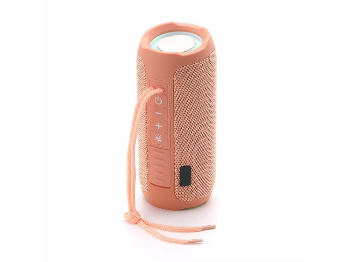 Altavoz Bluetooth Al Aire Libre Impermeable Portátil Subwoofer Reproductor De Música Con Llamadas Manos Libres Rosa