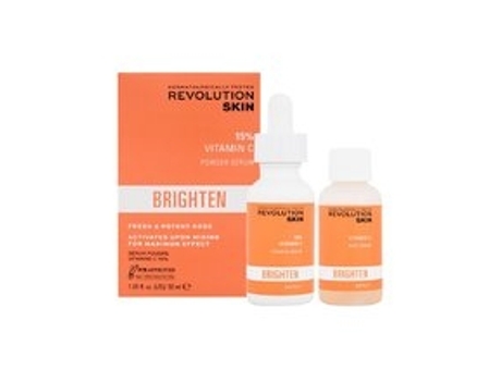REVOLUTION SKINCARE - Brighten 15% Vitamin C Powder Serum - Antioxidační a rozjasňující dvousložkové pleťové sérum 30ml