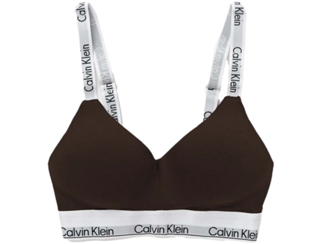 Bralette de Mujer CALVIN KLEIN Lght Lademed Sujeito Marrón (XS)