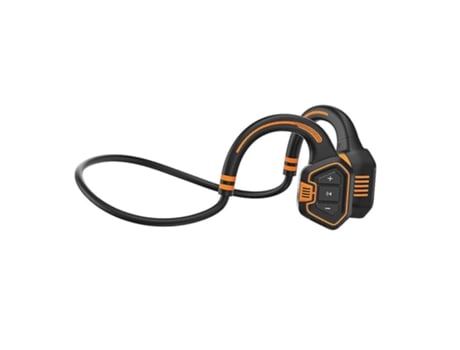 Auriculares Bluetooth Conducción ósea Mp3 Natación Ipx8 Impermeable 16Gb Memoria Micrófono Naranja