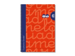 Cuaderno Lamela Rojo Cuarto 5 Piezas 80 Hojas