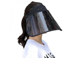 Gorra con visera Shxx con lentes polarizadas HD, protección UV, ajustable, para golf/playa, color negro, sin marca.