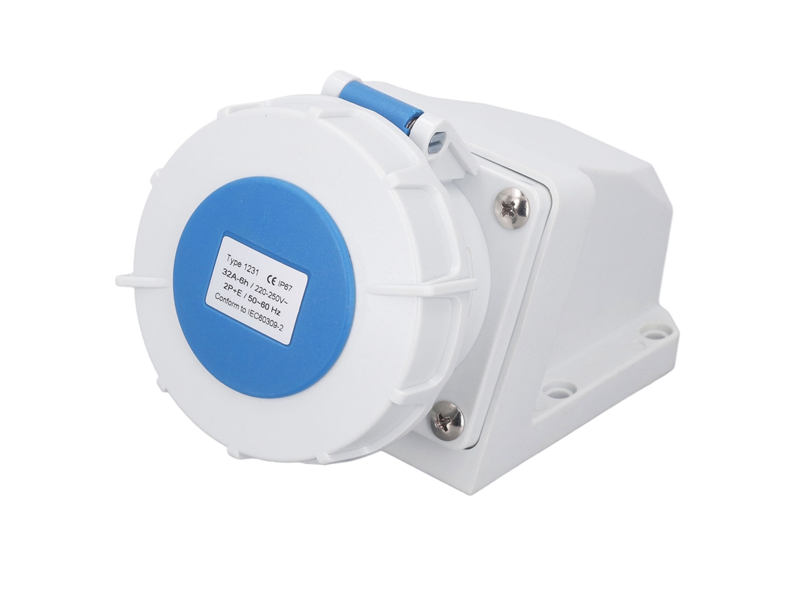 Omni-enchufe Industrial 32a 2p+e Ip67 Impermeable Montaje Superficial 220-250v Conector Industrial