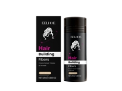 Polvo voluminizador de queratina para el cabello, color marrón claro.