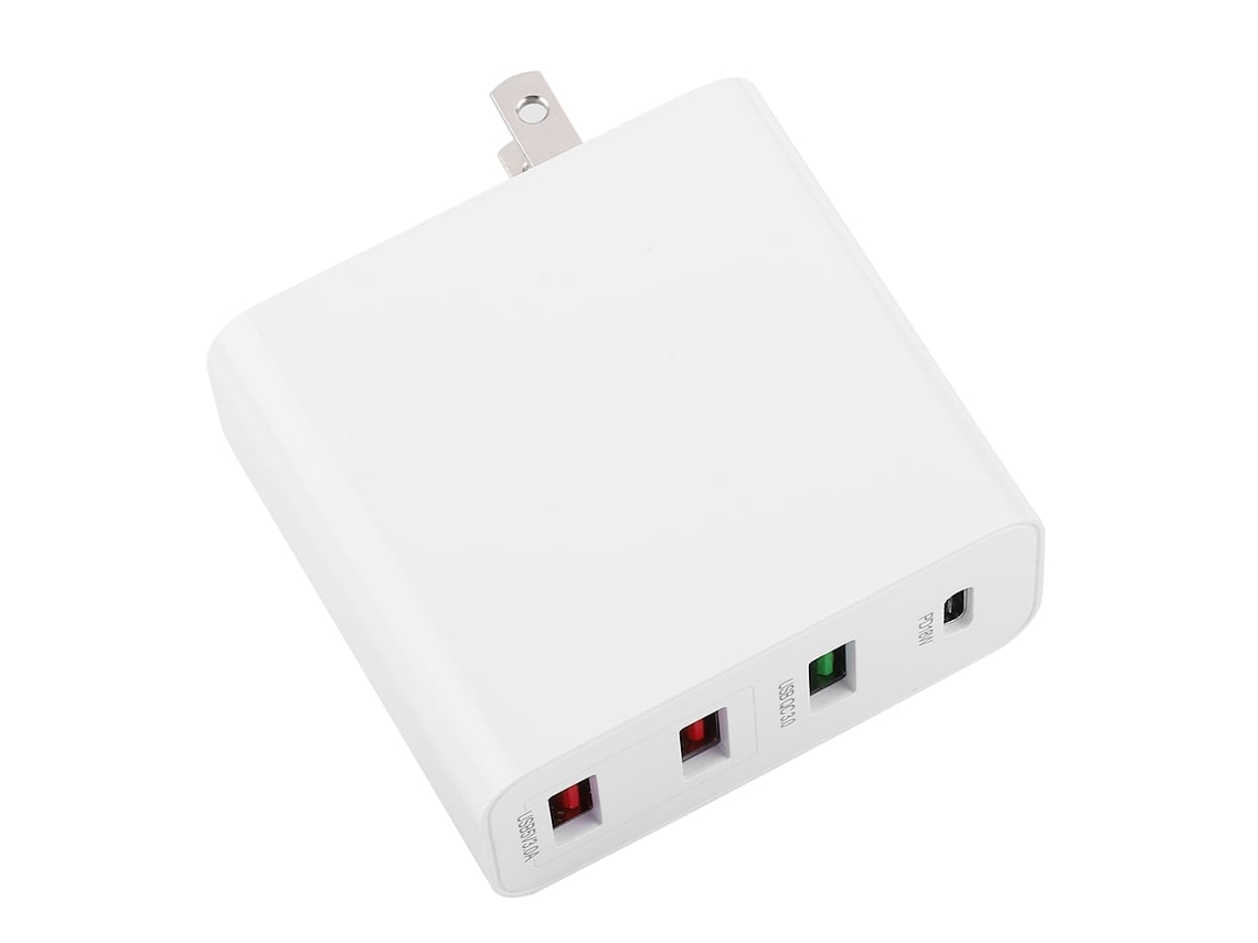 Cargador De Viaje Usb De 4 Puertos Pd18w Qc3.0 51w De Potencia Máxima, Seguro Y Rápido A6