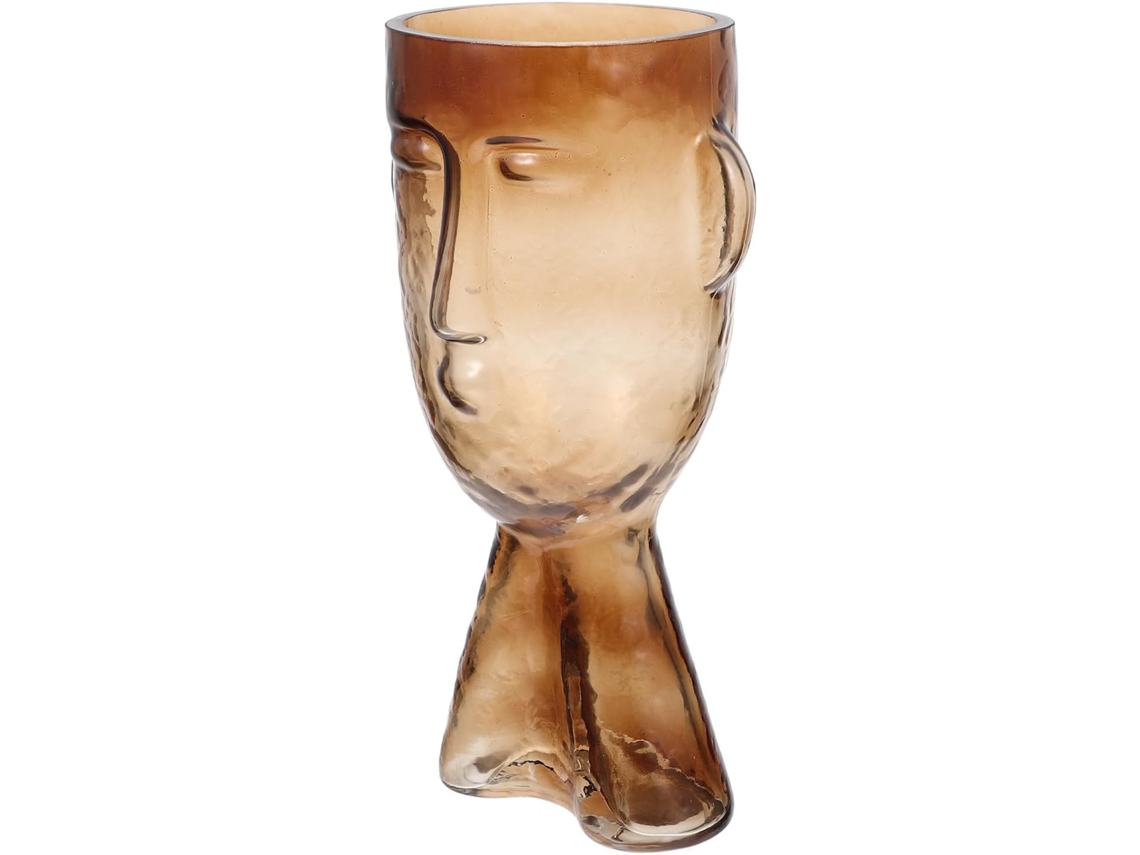 Hogar Jarrón De Cristal Creativo Con Rostro