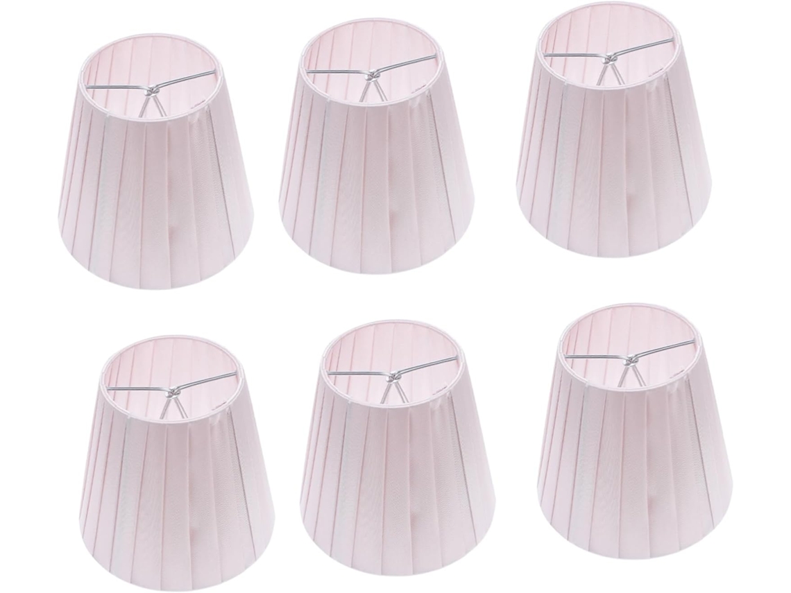 Juego de 6 lámparas de pared modernas de tela.
