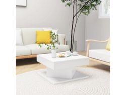 Mesa de centro de 57x57x30 cm, fabricada en madera sintética blanca, HARLANV1