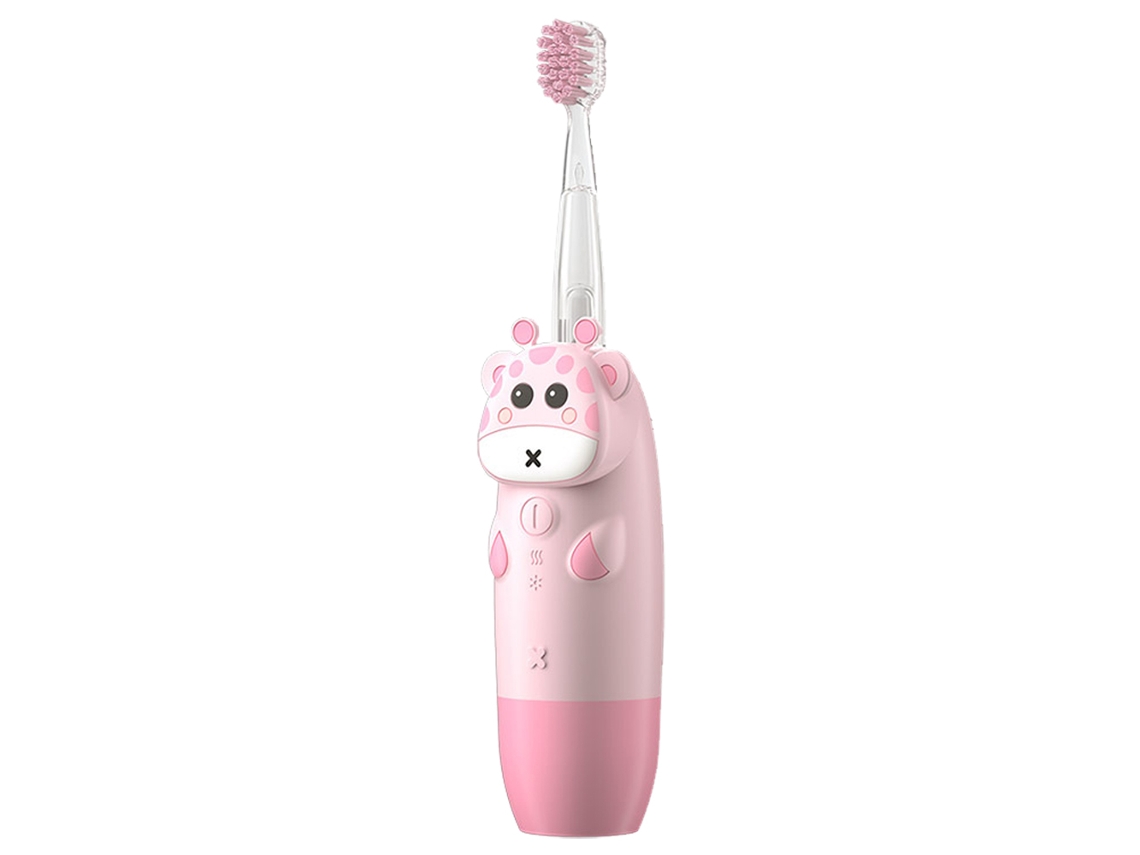 Cepillo de dientes eléctrico infantil resistente al agua (rosa) RNEMITERY