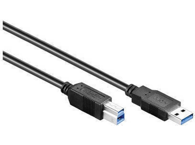 Cable USB ALCASA (USB - 5 m - Negro)