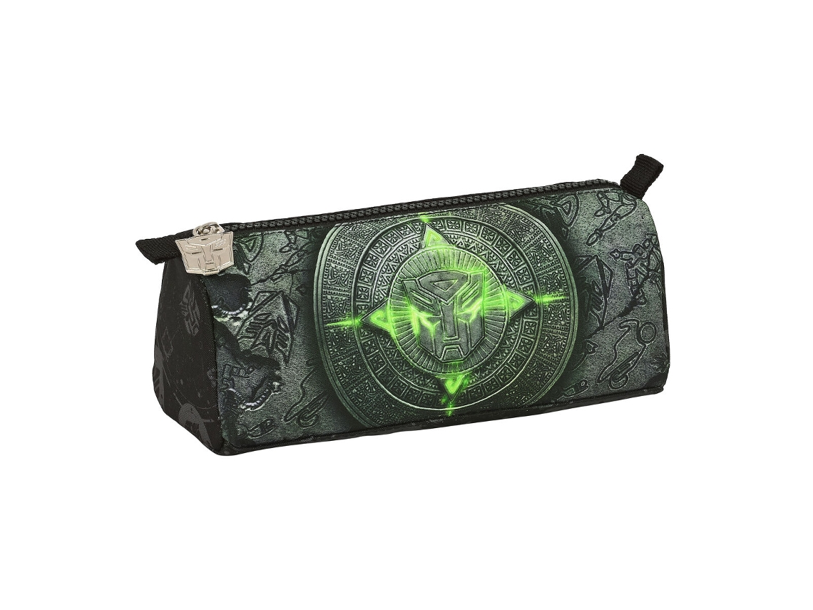 Estuche Escolar Transformers Negro 21 x 8 x 7 cm