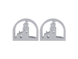 2 Servilleteros Verticales, De Acero Inoxidable Reforzado, Para Decoración De Mesa.