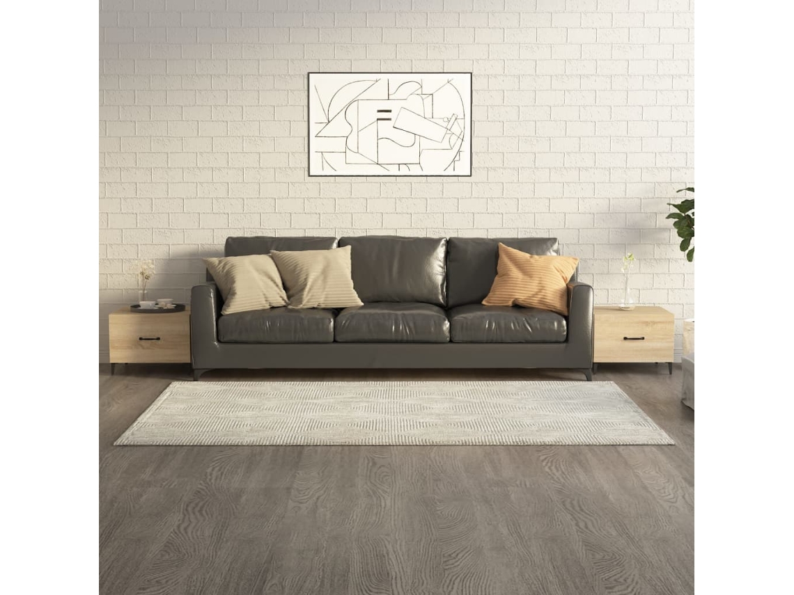 Mesas de Centro Apoyo con Patas de Metal 2 Piezas 50X50X40 cm Sonoma