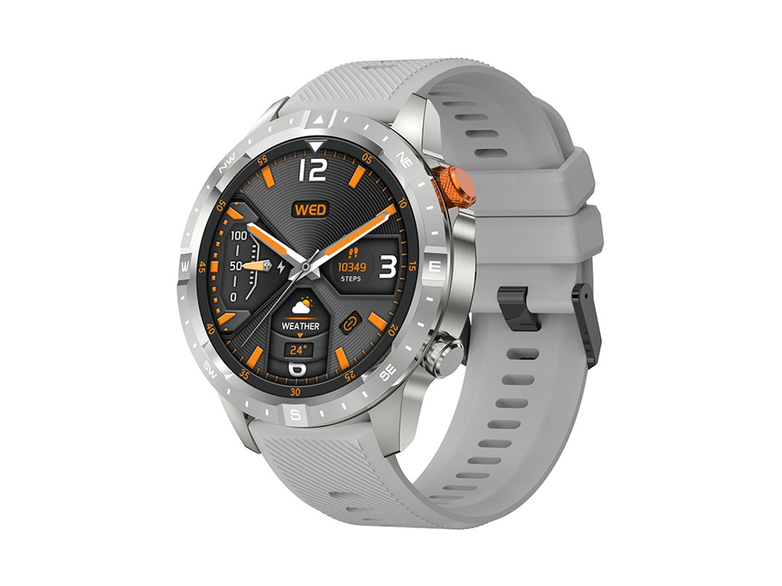 Smartwatch Yizhood Ak57 1.43 Inch Llamada Bluetooth Ip67 Impermeable Monitorización De Salud 100 Modos Deportivos (android E Ios - Plata)