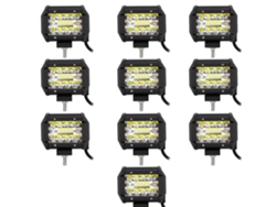 Luz de trabajo LED, 60 W de brillo, IP67 a prueba de agua, ajuste universal, 10 focos OEM
