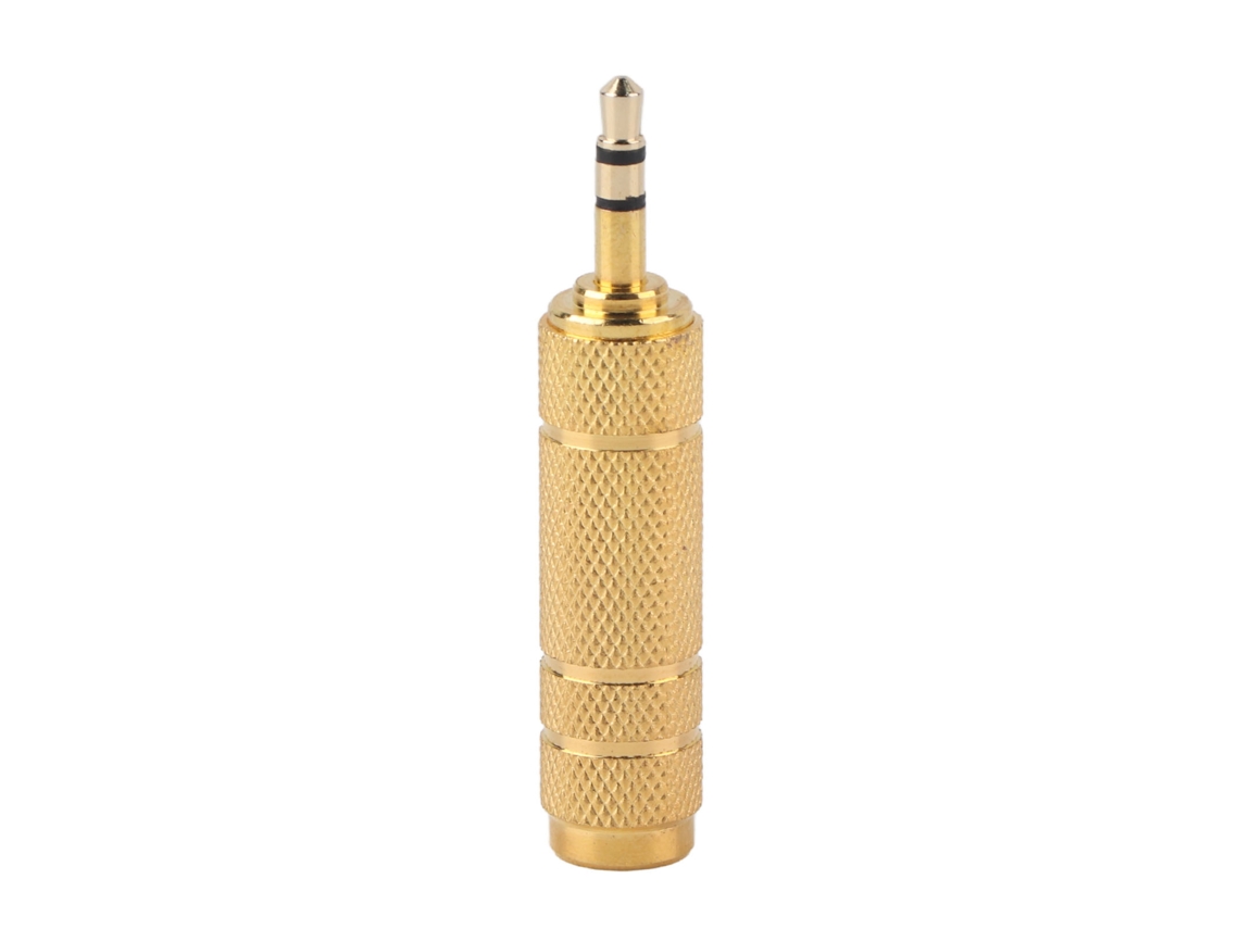 Adaptador Conversor 3.5mm Macho Para 6.5mm Fêmea Estéreo Para Fone De Ouvido