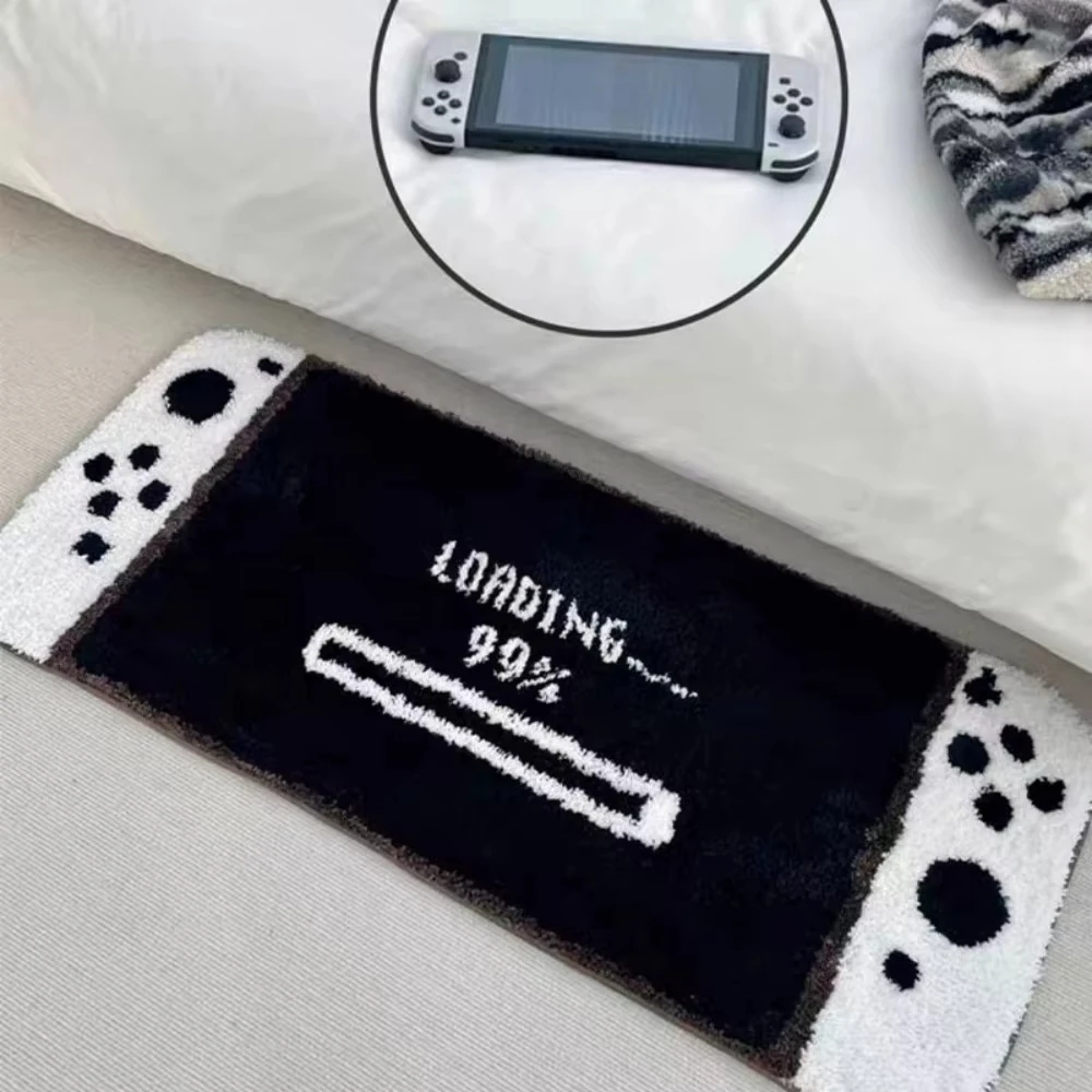 (estilo 3 80x160cm) Alfombra De Peluche De Dibujos Animados Con Forma De Consola De Juegos, Linda Alfombra Decorativa
