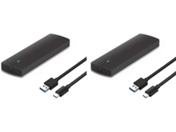 Adaptador De Carcasa Ssd Sin Herramientas 2x M.2 Usb 3.1 Gen1 5gbit S Para Ngff B-key