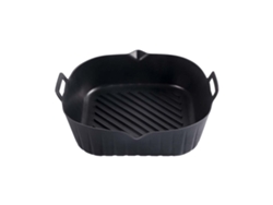 Molde de silicona negro para freidora de aire, bandeja antiadherente para hornear, horno y accesorio de cocina para pizza. MDUG