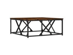 Maison Exclusive - Mesa De Centro Madera Contrachapada Roble Ahumado 70x70x30 Cm
