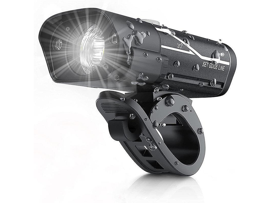 Luz De Bicicleta Recargable Usb, Luz De Bicicleta Frontal Impermeable Para Ciclismo, Mountain Bike O Bicicleta De Carretera Yizhood (negra)