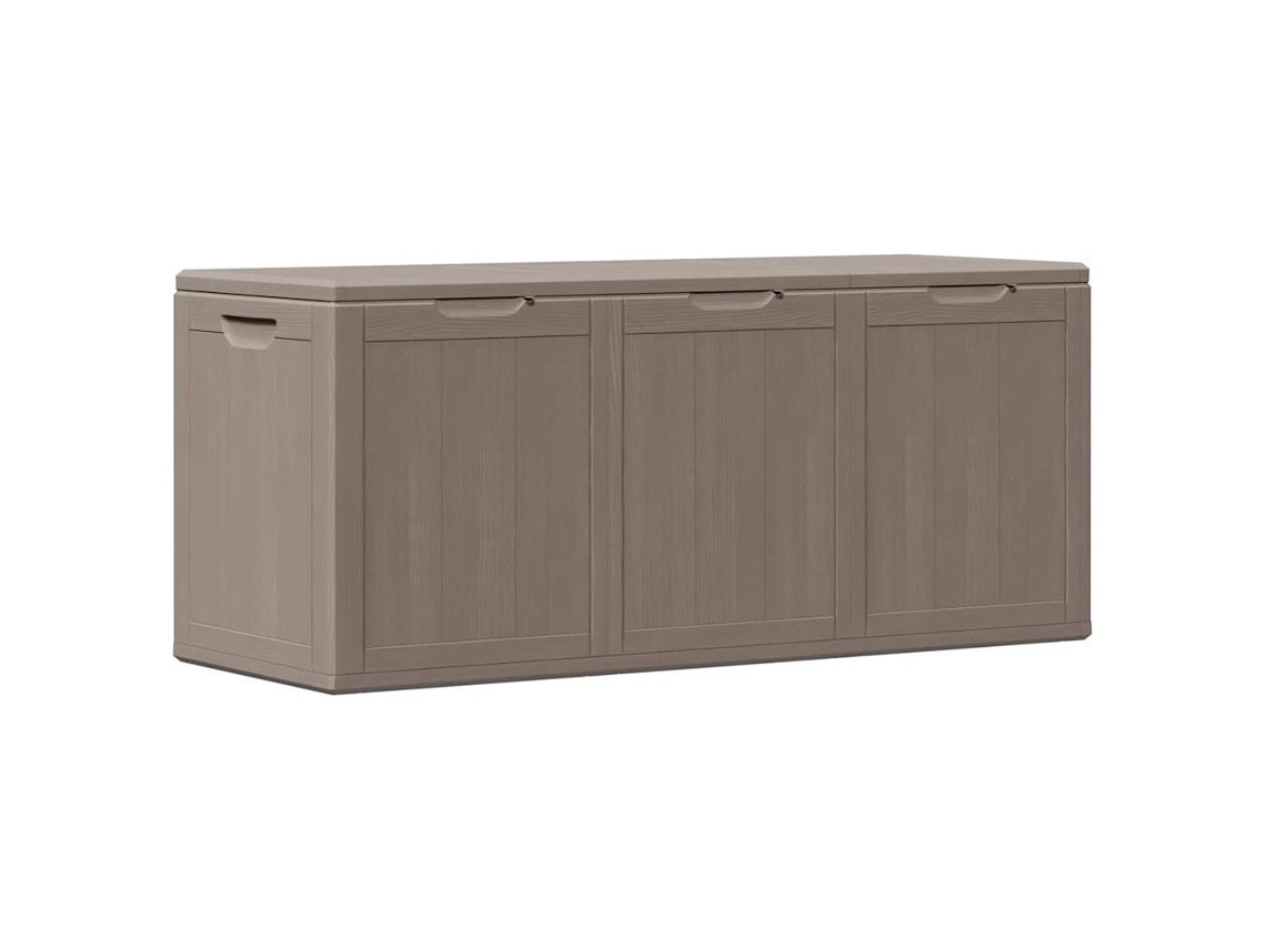 Maison Exclusive - Caja De Almacenaje Para Jardín 270 L Pp Aspecto Madera Marrón