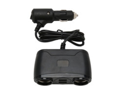 Carregador De Cigarro Elétrico Para Carro 120w Com 2 Portas Usb Multifuncional Adaptador Para Dispositivos Móveis