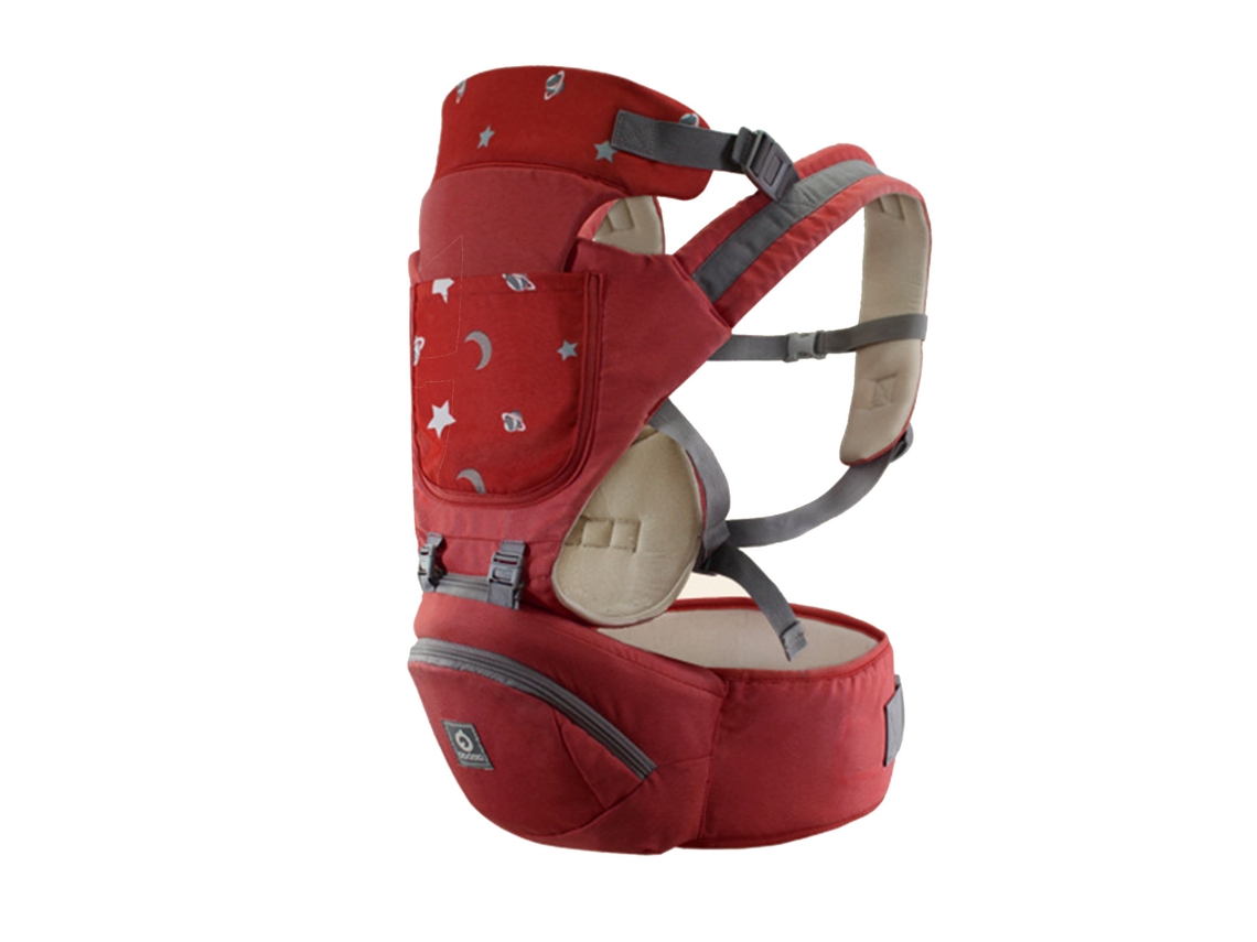 Babero portabebés 3 en 1 con soporte lumbar y asiento de cintura para bebés y niños en edad preescolar