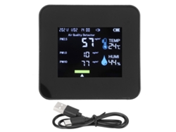 Medidor De Co2 Portátil 9 En 1 Con Detectores De Pm2.5, Pm1.0 Y Pm10, Medición De Humedad Y Temperatura, Y Batería Recargable.